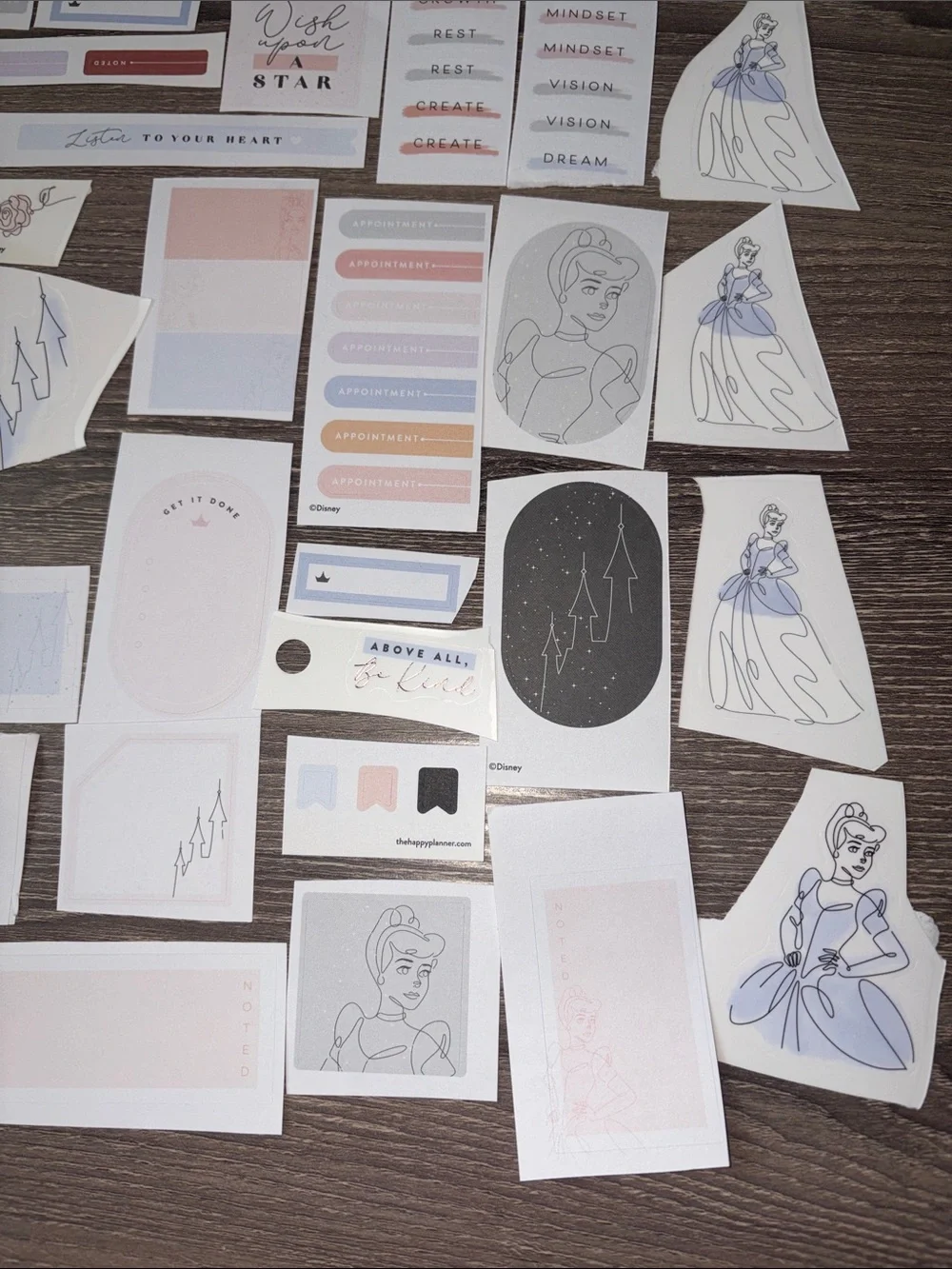 ❤️$3 The Happy Planner Disney Cinderella Not So Mystery Set